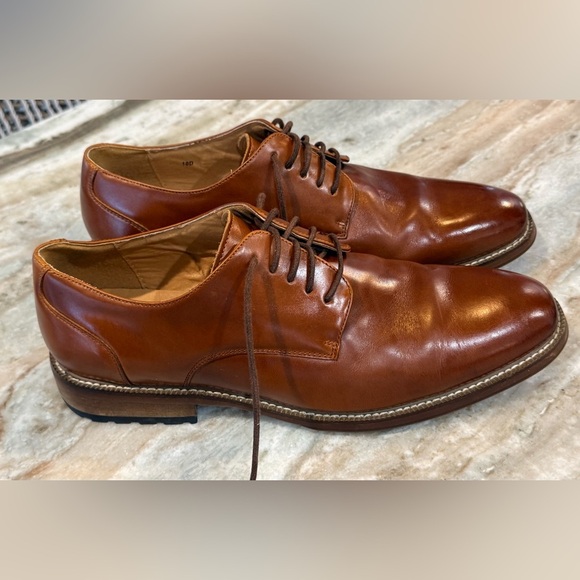 Men’s JOSEPH ABBOUD Brown leather Oxford dress shoes- Size 10D main image 12